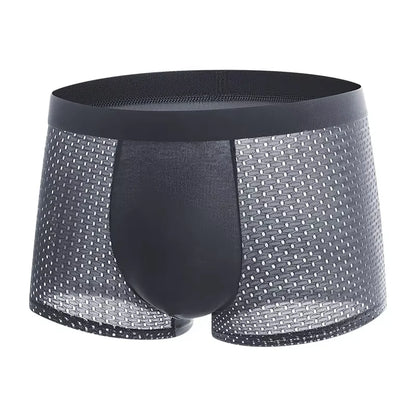 Bamboo Fibre Shorts Men large size Microfiber Fiber Briefs Underwear Compression Stretch plus size