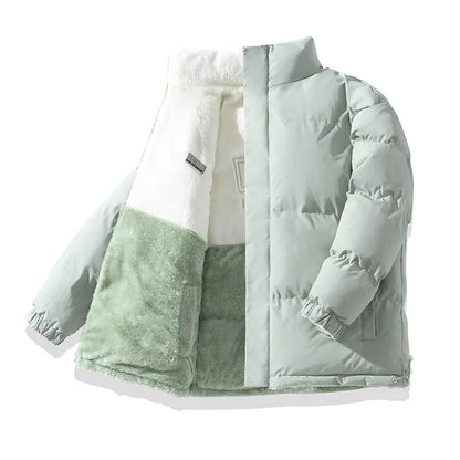 New Couple's Fashionable Versatile Windproof Neutral Cotton Jacket Outdoor Thick Warm Comfortable Breathable Double-sided Jacket