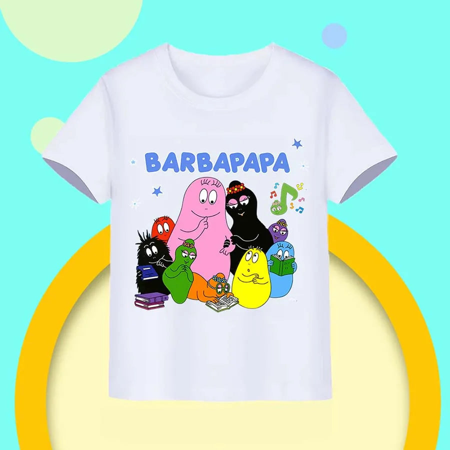barbapapa Children's Suit for Girls Children's Clothing Girl Child Tracksuit Pajamas Kids Football Kits Korean Popular Clothes