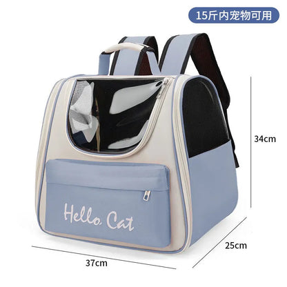 Backpack for Cats and Dogs, Portable Pet Bag for Outdoor Use, Large Capacity Space Cabin, Carrying Cat and Dog Box, Outdoor Bag