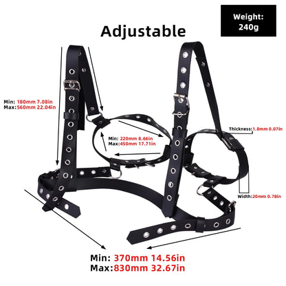 ANOSX Breast Bondage Harness Belt Sexy Exotic Clothing BDSM Bra Chest Straps Leather Bed Restraint Sex Toy Gothic Clothing ﻿