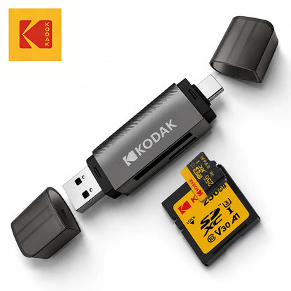 Kodak 4 in 1 Card Reader USB3.0 & Type C Universal Card Adapter Multifunctional adapter for SD Card & Micro sd Card