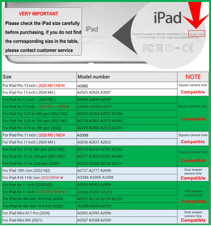 2026 M4 For iPad 11th/10/9/8/7 Gen Case Air 11 5/4 Pro 13 12.9 11 Case 2024 iPad 9th Generation Case 10.2 Mini 6 Pencil Holder