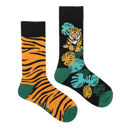 1 Pair Man Women Sock Original AB Tide Socks Colorful Cat Dog Koala Cow Cotton Socks Four Seasons Unisex Socks for Birthday Gift