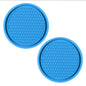 2Pcs Car Bling Rhinestone Cup Holder Drink Pad Interior Decoration Anti-slip Mat Round Durable Coaster Heat Resi Car Accessories