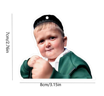 1pc Russian Boy Hasbulla Fun Car Aromatherapy Perfume Air Freshener Mirror Interior Accessories Pendant