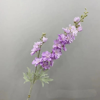 Artificial New Flowers Delphinium Flower Branch Fake Leaf Wedding Decoration Outdoor DIY For Home Decorative Vase Accessories