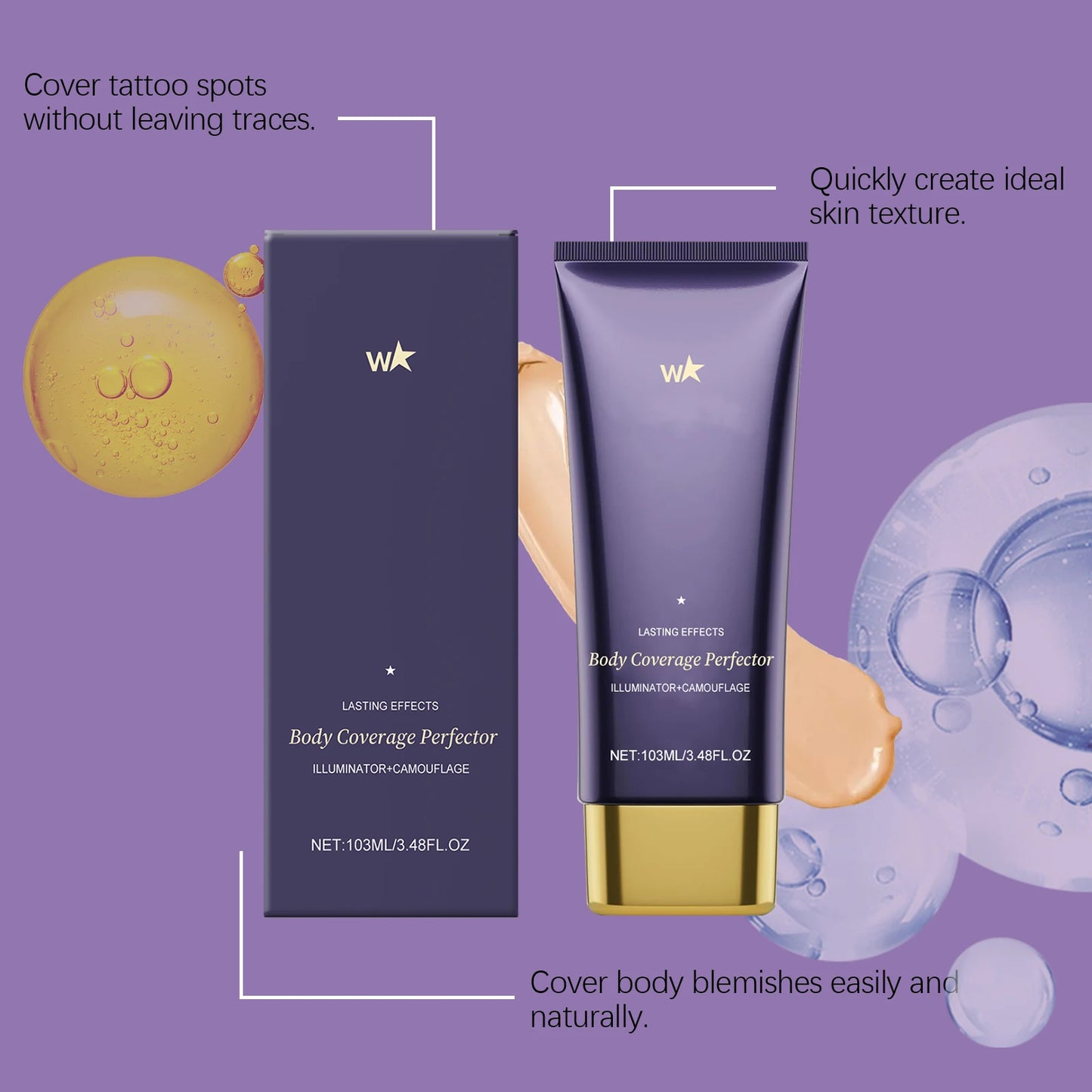 Body Concealer Cream Matte Full Coverage Spots Scars Tattoo Cover Lasting Waterproof Moisturizing Body Foundation Creams Make Up