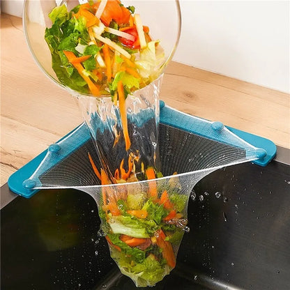 Fine Mesh Sink Filter 50Pcs/100PCS Disposable Kitchen Sewer Garbage Bag Anti Clogging Strainer Drain Hole Net For Meal Residue