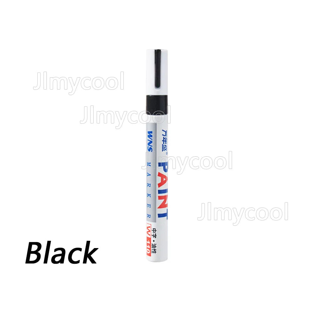 Car Paint Scratches Repair Brush Pen Black White Red Silver Waterproof Water Paint Marker Pen Car Tire Tread Care Automotive