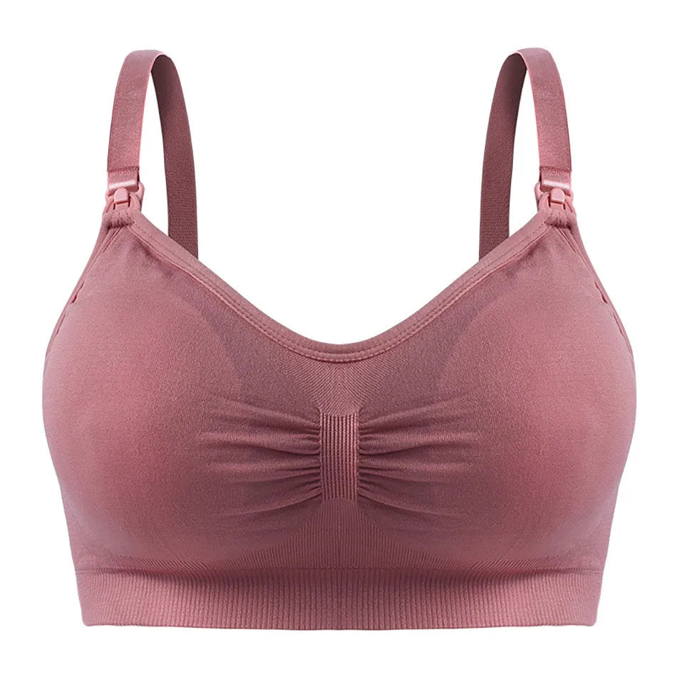 Breathable Maternity Pregnant Bras Comfort Breastfeeding Sleep Bralette Women Wireless Seamless Nursing Underwear