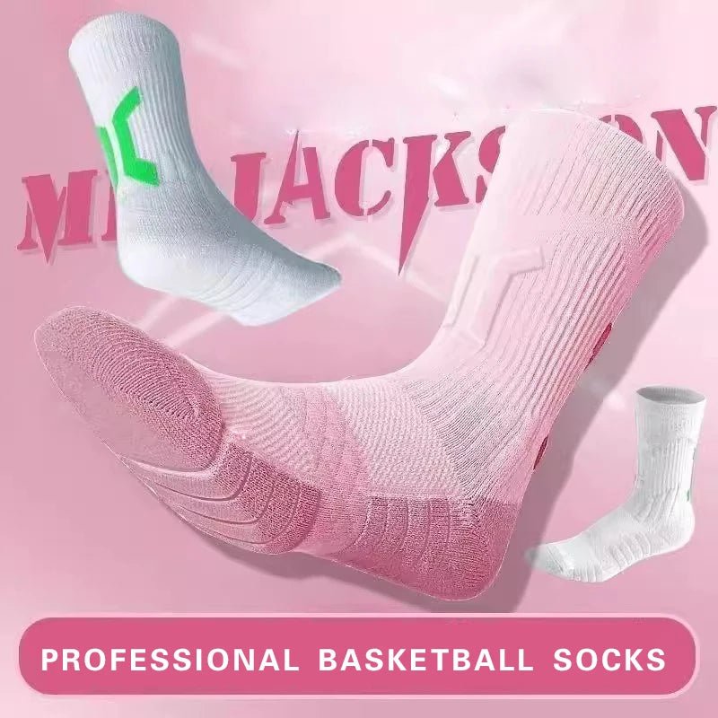 Men's Professional Basketball Training Elite Breathable Quick Drying Towel Bottom Wicking Sweat Sports Pressure Sock