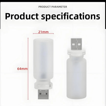 New USB Led Flash Candles Light Bulb Car Interior Decoration Light Car Ambient Lamp Night Frosted Light for Home Car Decoration