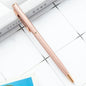 50 Pcs Metal Ballpoint Pen Rose Gold Pen Custom Logo School&office Supplies Stationery Business Gift Lettering Engraved Name