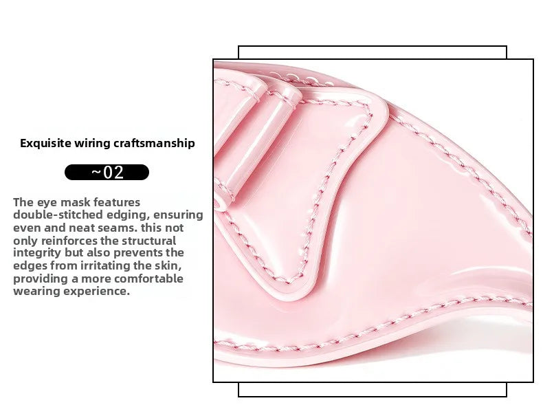 Adult Pink Bow Blindfold Sex Games PU Leather Fetish BDSM Eye Mask For Men Women 18+ Exotic Costumes Sexy Party Club Coslay Mask