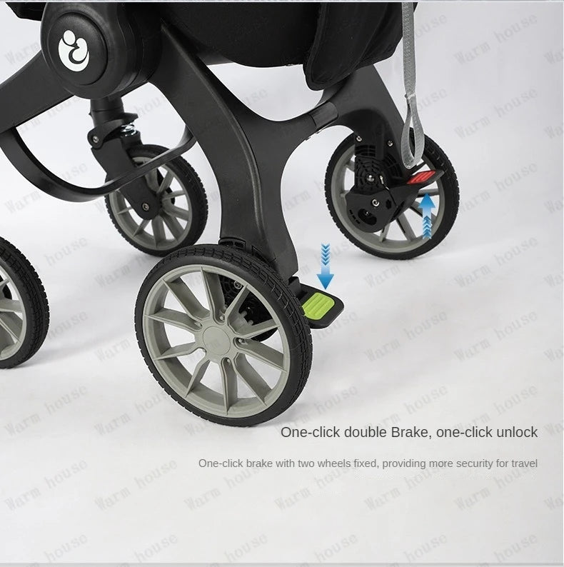 New baby stroller 4in1 Multifunctional newborn baby carriage 3in1 stroller Foldable Basket type seat