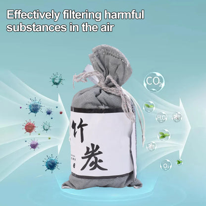 Bamboo Charcoal Air Purifying Bags for Refrigerators Wardrobes Shoe Cabinets Car Air Freshener Purifier Activated Carbon Bag