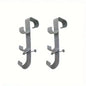 Pool Leaf Skimmer Net Holder Adjustable Telescopic Pole Hanger Above Ground Pool Outdoor Hot Tub Poolside Cleaning Accessories