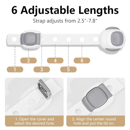 Toilet Locks Baby Proof Child Toddlers, Sturdy Safety Toilet Lid Seat Proofer Lock for Kids Pets Dog, Easy Installation
