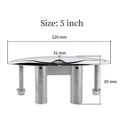5/6 Inch 316 Stainless Steel Flush Cleat Boat Pop Up Cleat Pull Up Boat Accessories Mount Retractable Mooring Rope Yacht