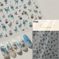 1pcs 5D Japanese Black Butterfly Nail Art Stickers Glitter Shiny Kawaii Self Adhesive Manicure Decorations Tool Decals Accessory