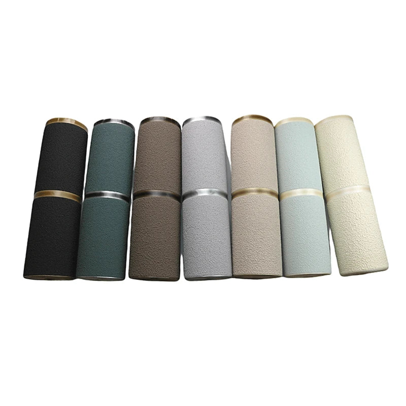 Modern Deerskin Velvet Wallpaper Non-woven Fabric 3D Stripe Living Room Bedroom TV Background Wall Paper טפט לקיר Home Decor