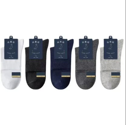 10/5/3pairs Breathable Con Sports Stockings Men Bamboo Fiber Autumn and Winter Men Socks Sweat Absorption Deodorant Business Sox