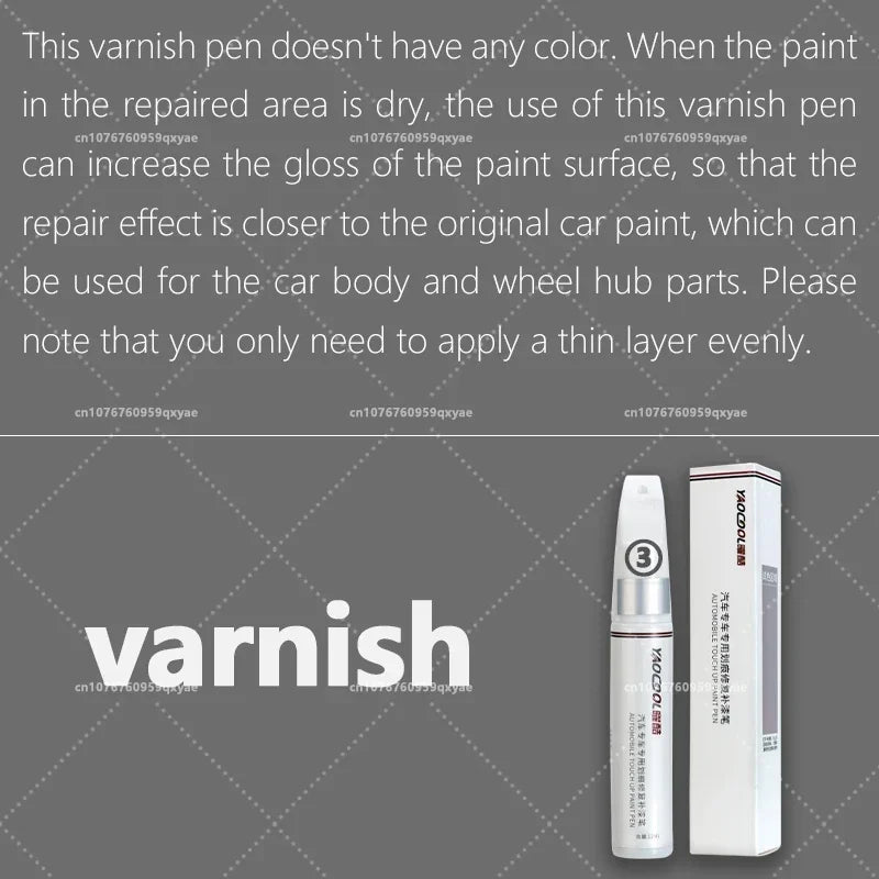 Suitable for Tesla Model 3 Y X S Automotive Paint Repair Pen Pearl White Clearcoat Pen Paint Repair Set Wheel Hub Silver
