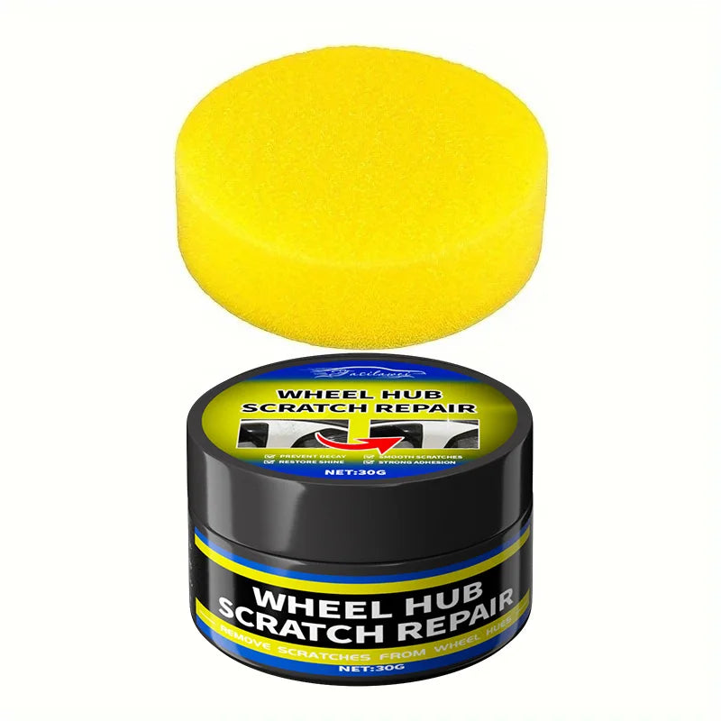 NEW Car Wheel Rim Scratch Refurbishment Paste, Tire Rim Scratch Paint Repair Paste - Black And White Silver Aluminum Alloy Rim