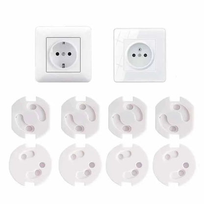 10pcs Baby Safety Child Electric Socket Outlet Plug Protection Security Two Phase Safe Lock Cover Kids Sockets Cover Plugs