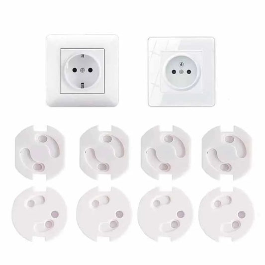 10pcs Baby Safety Child Electric Socket Outlet Plug Protection Security Two Phase Safe Lock Cover Kids Sockets Cover Plugs