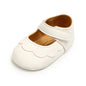Meckior Baby Girl Shoes Leather Rubber Sole Anti-slip Toddler First Walkers Infant Crib Shoes Newborn Girl New Baby Shoes