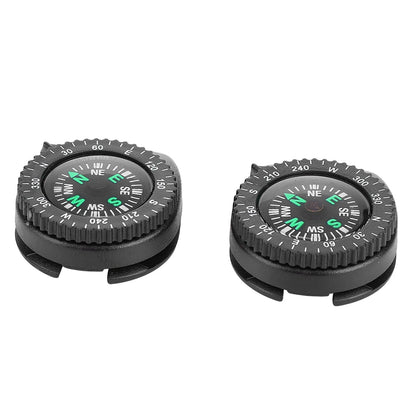 2pcs Compass for Watch Sliding Navigation Wristband Portable Beautiful Appearance Compasses Suitable for Outdoor Camping Boating