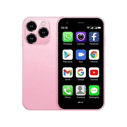 SOYES XS15 Ultra-thin 3.0Inch Small Phone 2GB+16GB Android 8.1 Dual SIM Standby 3G Mini Smartphone 1000mAh Wifi GPS Mobile Phone