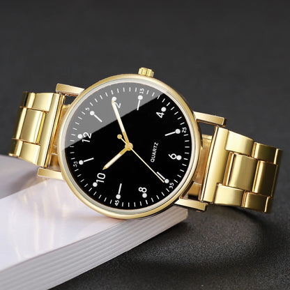 4PCS/Set Fashion Arabic Dial Women Watches Ladies Quartz Wristwatch Rhinestone Bracelets Set Reloj Mujer（Without Box）
