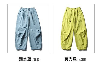 Men Streetwear Fashion Loose Casual Lightweight Quick Dry Sport Pants Women Outdoor Techwear Cargo Baggy Pant Boy Girl Trousers