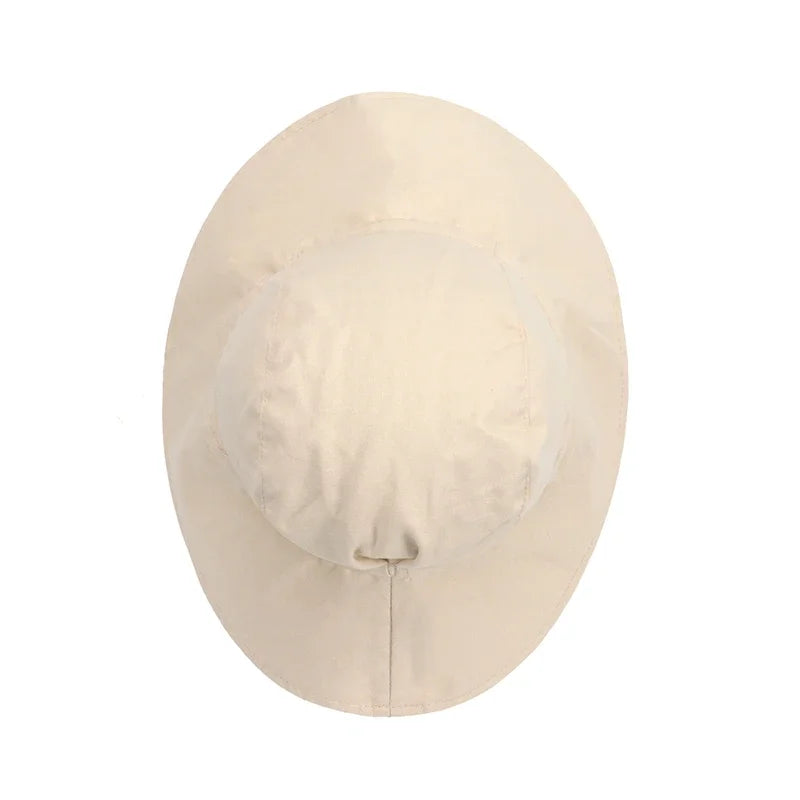 Baby SunHat Summer Boys Girls Bucket Hat Kids Cotton UV Travel Hats Child Big Brim Outdoor Beach Caps Fashion Casual Panama Cap