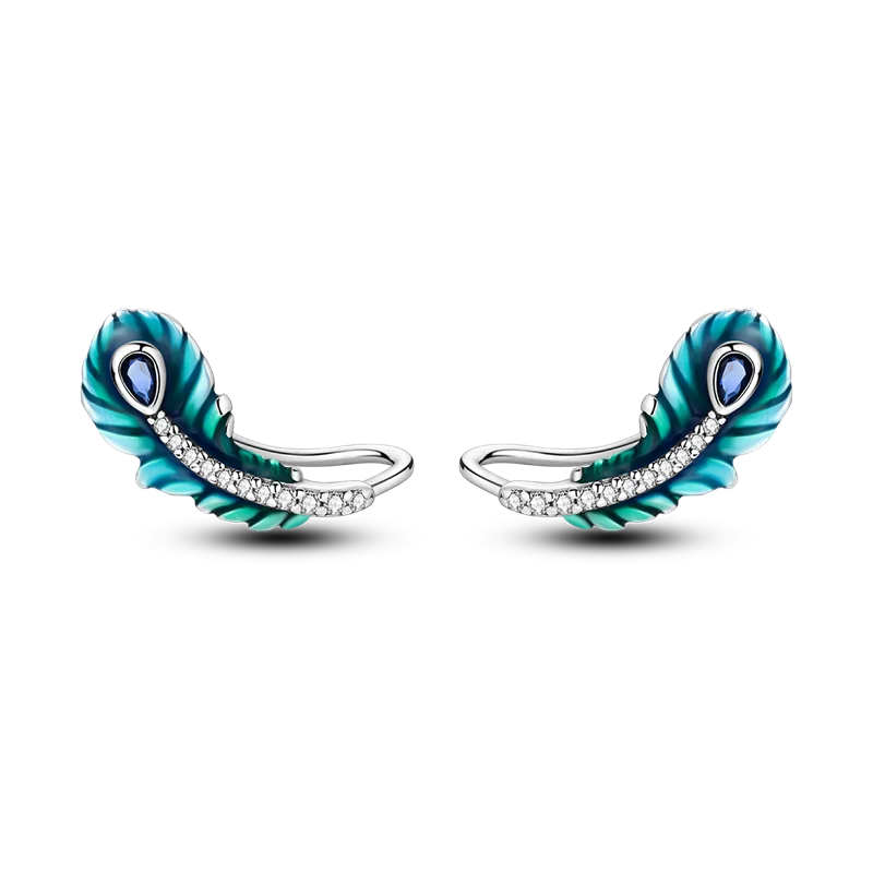 925 Sterling Silver Earrings Jewelry Hoop Flower Ear Studs Campanula Sparkling Pave Earring Wedding Gift For Women Anniversary