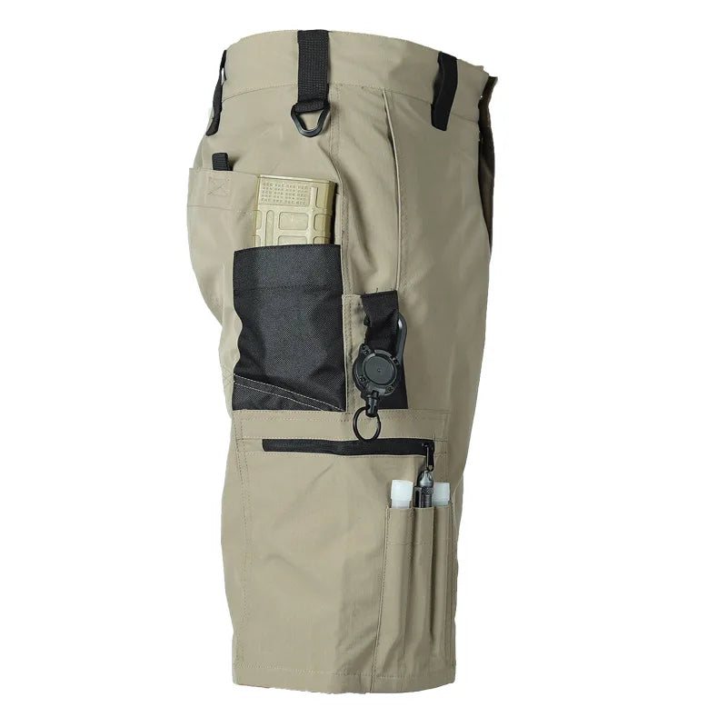 Men's Operator Elastic Tactical Shorts Ripstop Workout Outdoor Cargo Shorts for Men Cycling Hiking Fishing Casual Men's Shorts