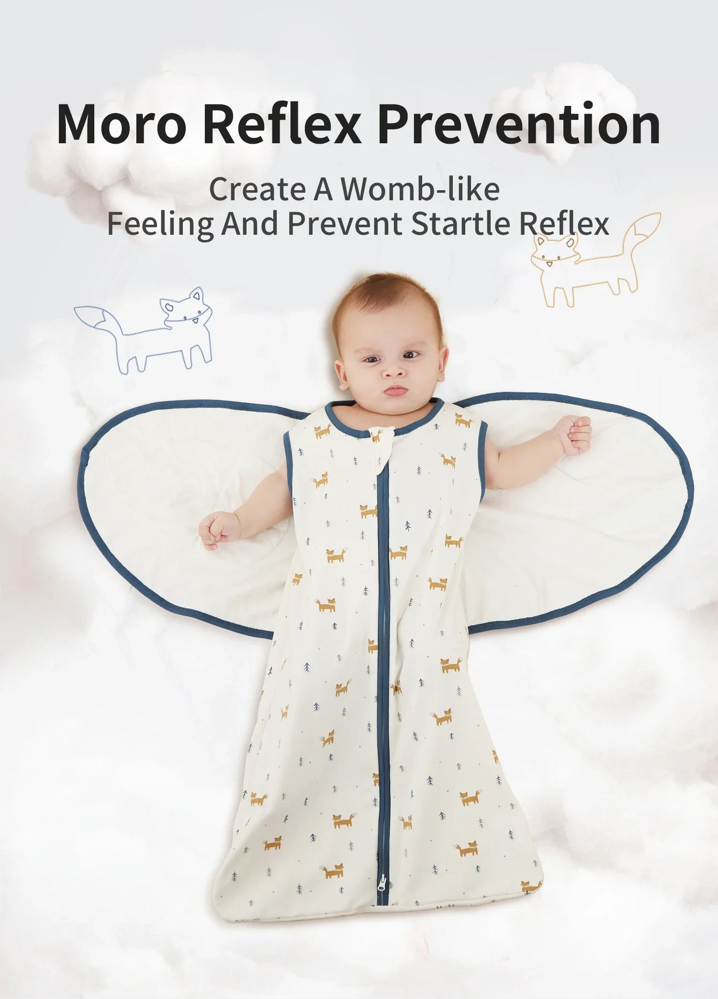 Baby Sleeping Bag For Newborn Sleep Aid Thin Soft Cotton Boys Girls Wrap Sleepwear Adjustable Breathable Baby Swaddle Blanket