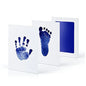 Safe Non-toxic Baby Footprints Handprint No Touch Skin Inkless Ink Pads Kits for 0-10 Months Newborn Pet Dog Footprint Souvenir