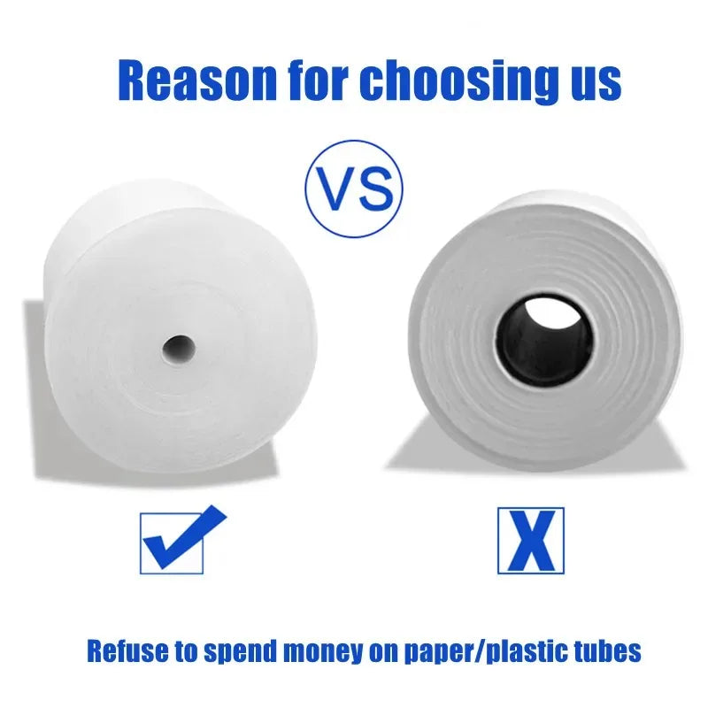 80MM Thermal Receipt Paper 3/6/10 Rolls White Paper For Mini Portable Thermal Receipt Printer For Supermarket Business Printing