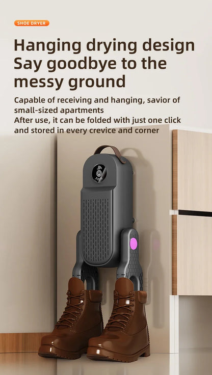 New 2025 Korean Style 4-Core Shoe Dryer Sterilizing & Deodorizing Foldable Smart Shoe Dryer Multi-Function Sock Dryer