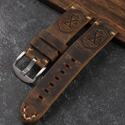 Handmade First Layer Cowhide Leather Watchband 20 22 23 24 26MM Brown Padded Leather Strap For PAM111 441 Soft Men's Bracelet