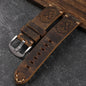 Handmade First Layer Cowhide Leather Watchband 20 22 23 24 26MM Brown Padded Leather Strap For PAM111 441 Soft Men's Bracelet