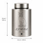 Personalized Pet Ash Urn with Photo Upload AI Minimalist Portrait Stainless Steel Memorial Cat Dog Bone Container with Custom Na