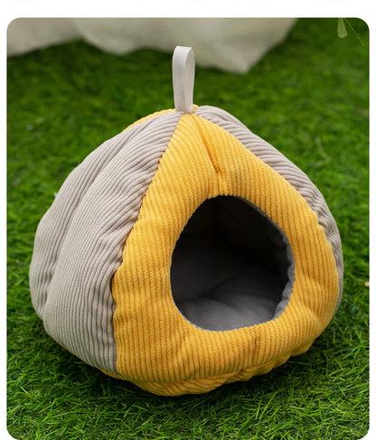 Small Pet Winter Warm Nest Rabbit Fleece Hamster House Gerbil Hideout Plush Mouse Sleeping Cave for Hamsters Mice