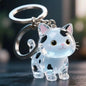 (HB05)Cute Cat Hair Storage Keychain Bag Pendant Transparent Pet Fur Keepsake Capsule Souvenir Collection Gift Decoration