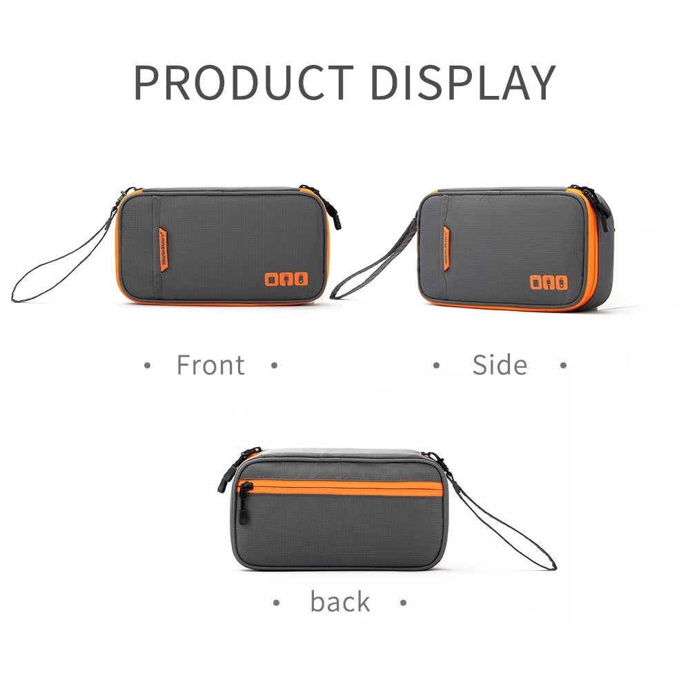 Travel Cable Organizer Bag Storage Pouch Carry Case Portable Waterproof Storage Bags for USB  Charger Cable Cord and Electronics