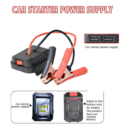 ForMakita Jump Starter Battery Pack Lithium Jump Starter Portable Jumper Box Battery Pack Quick Charging Automotive Booster